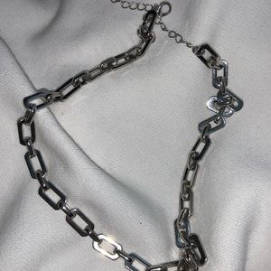 Silver chain necklace